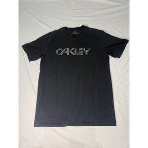 OAKLEY Black Grey Athletic Tee Shirt Men's LARGE